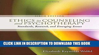 Collection Book Ethics in Counseling   Psychotherapy