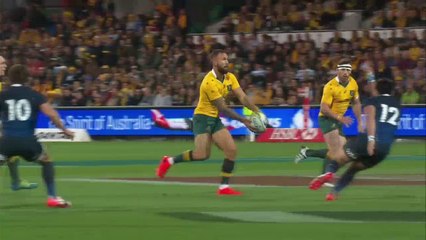 La superbe passe à l'aveugle de Quade Cooper pour Haylett-Petty