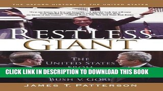 Collection Book Restless Giant: The United States from Watergate to Bush v. Gore (Oxford History