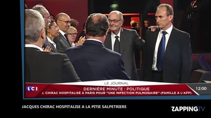 Jacques Chirac hospitalisé à Paris pour une infection pulmonaire (vidéo)