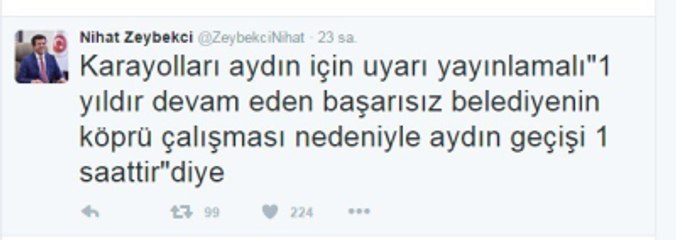 Bakan Zeybekci'den Aydın Büyükşehir'e Tepki