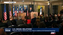 Obama, Netanyahu meet on sideline of UN General Assembly