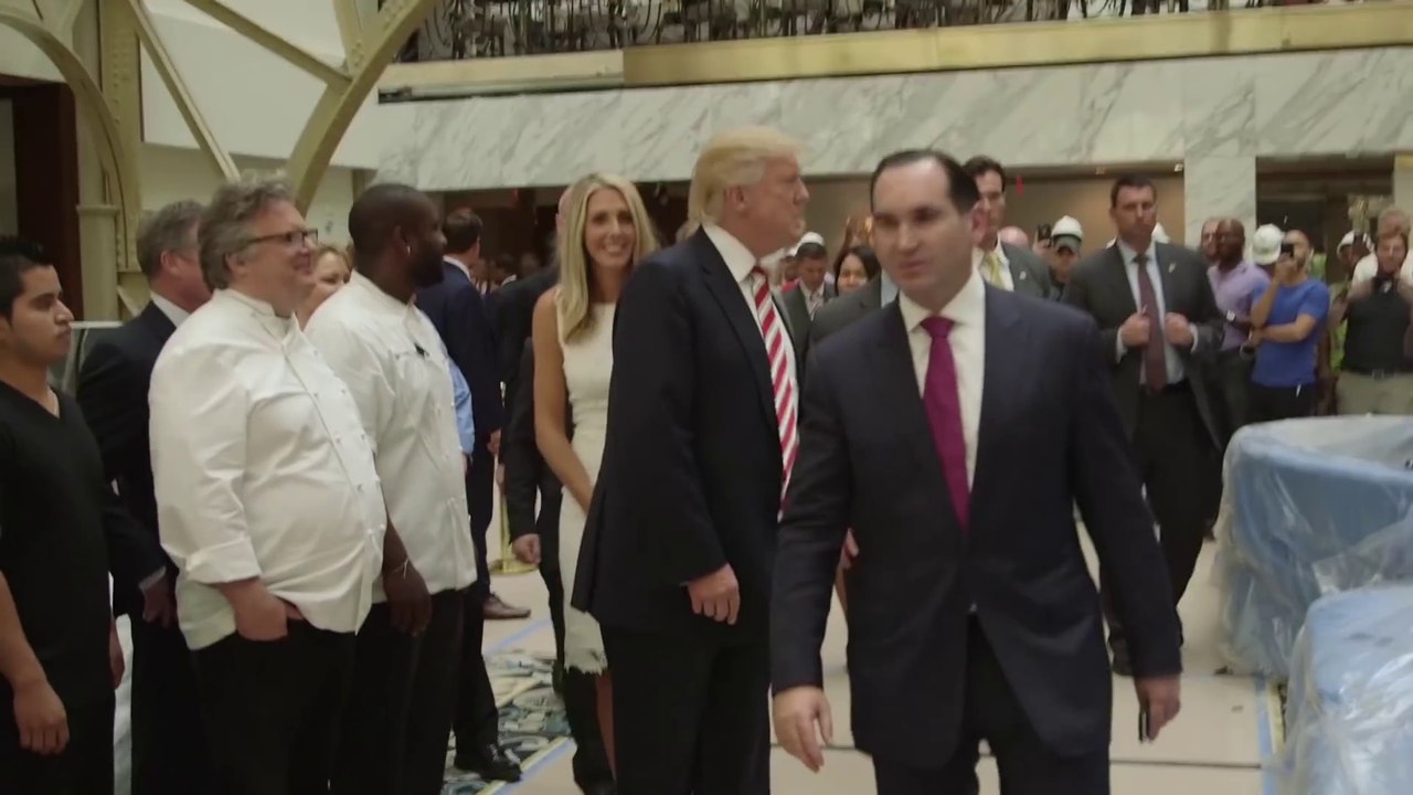 EXCLUSIVE -- Behind The Scenes Footage Of Donald Trump Touring New Washington, D.C., Hotel