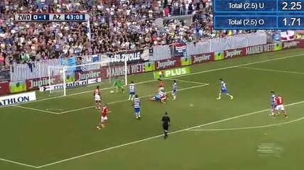 Wouter Weghorst Goal - PEC Zwolle 0-1 AZ Alkmaar -18.09.2016