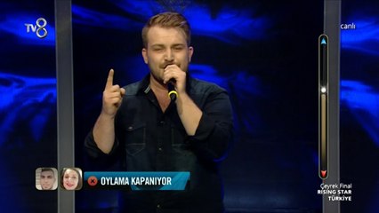 Semih Duran 'Tutamıyorum Zamanı' Çeyrek Final - Rising Star Türkiye 7 Eylül 2016