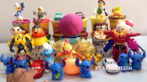 PLAY DOH SURPRISE EGGS with Surprise Toys,Disney Toys Donald Duck with Disney Cars Lightning McQueen and Llilo and Stitc