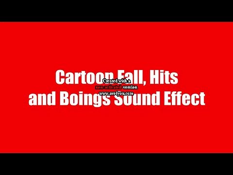 Cartoon Fall, Hits and Boings Sound Effects
