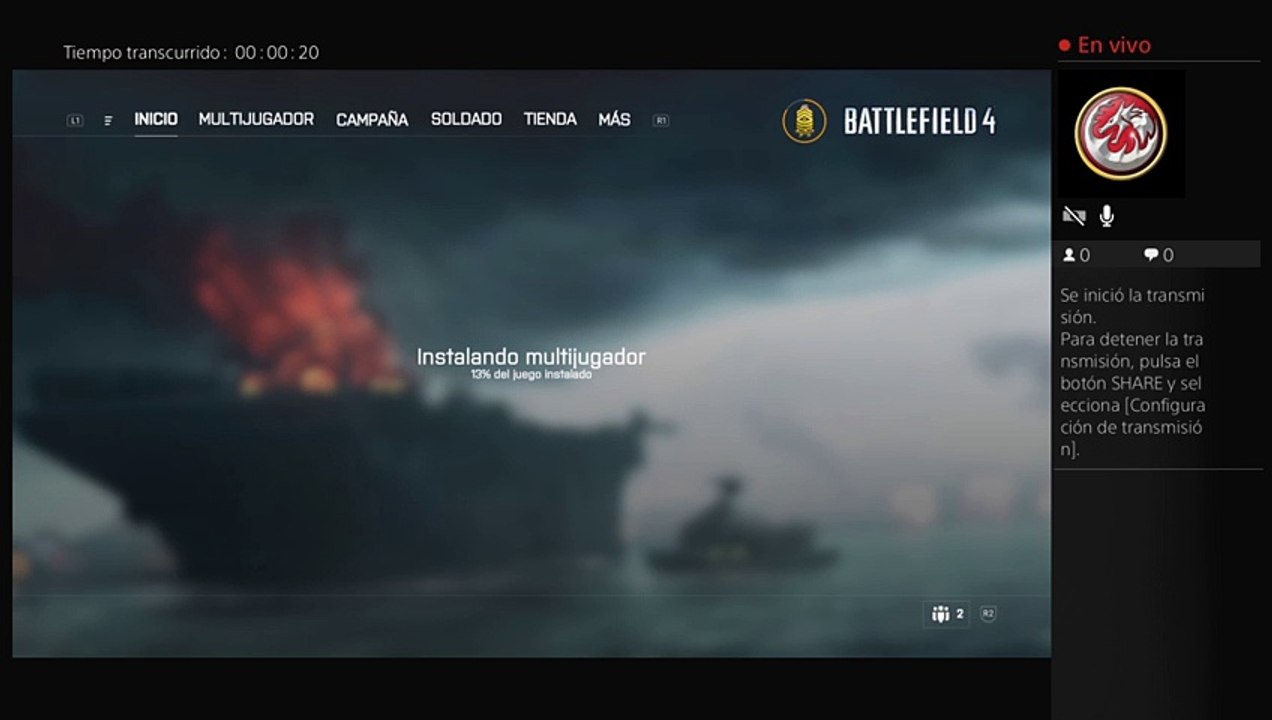Transmisión de PS4 en vivo de moisesvillegrow