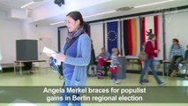 Merkel braces for populist gains in Berlin elections