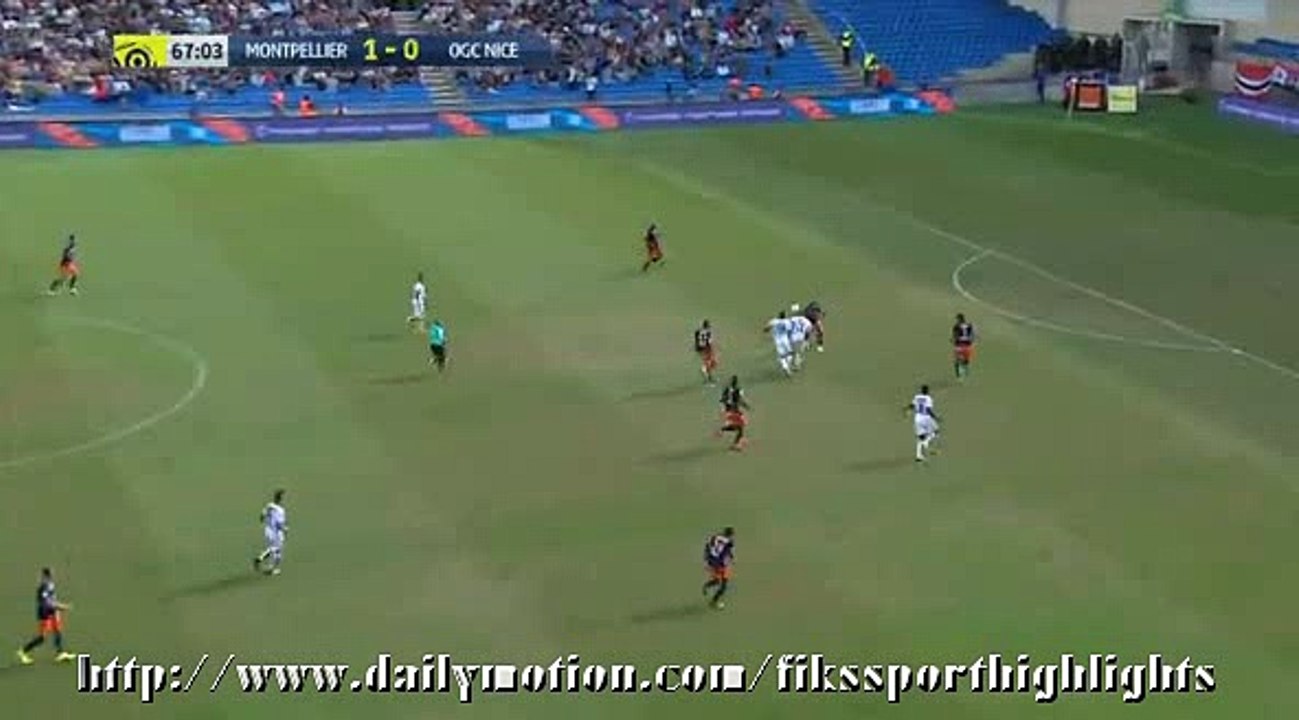 Ryad Boudebouz Goal Montpellier HSC 1-0 OGC Nice 18.09.2016 HD