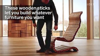 You Can Create Whatever Furniture You Want With These Wooden Sticks.