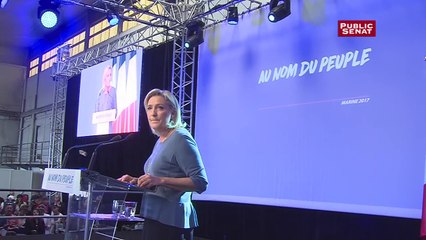 Marine Le Pen se veut la candidate du « peuple » et de « la France libre »