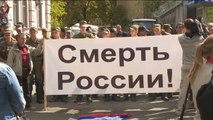 مظاهرات بأوكرانيا ضد توسيع موسكو الانتخابات للقرم