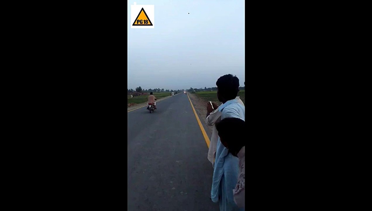 Horrific accident on Road du to over speeding