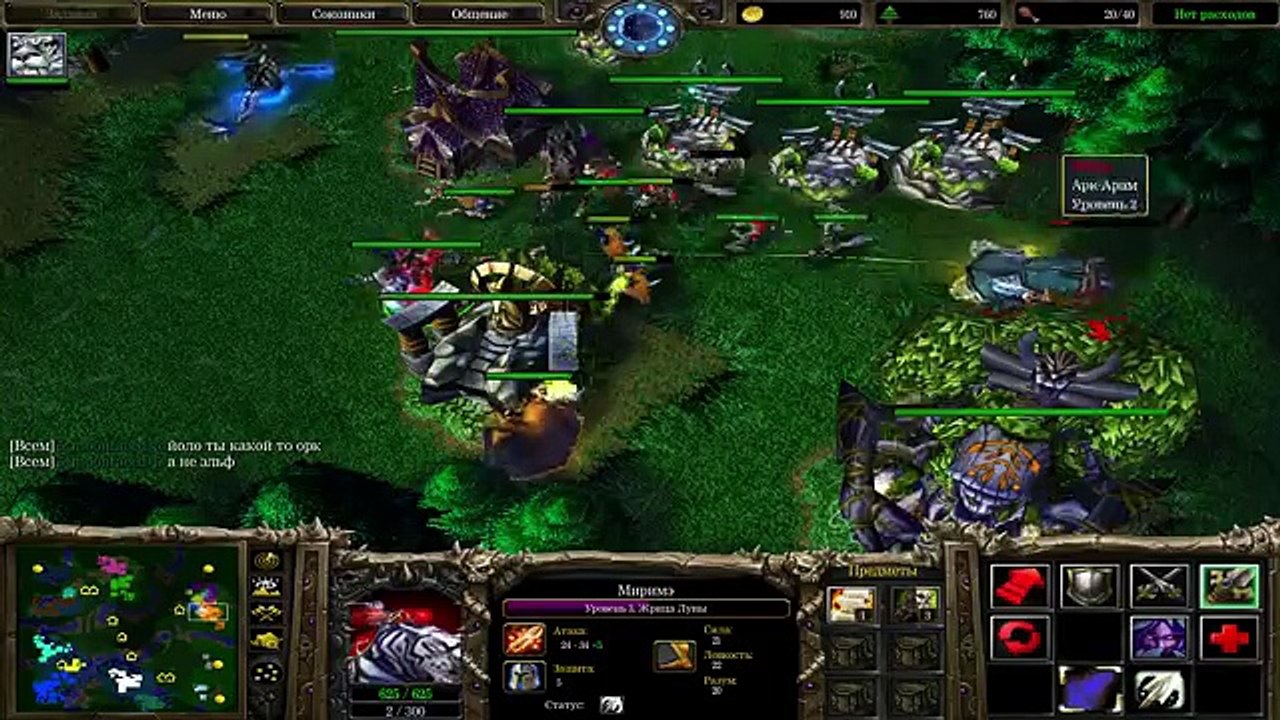 Эльфы против Нежити в Warcraft 3 (1)
