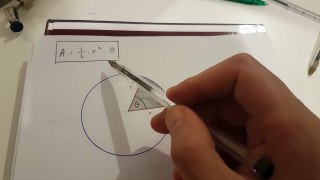 Area of a sector proof using a constant of proportionality plus area of a circle