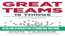 [PDF] Great Teams: 16 Things High Performing Organizations Do Differently Full Online
