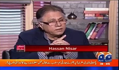 Where were these rental goons when Nawaz sharif was being pushed in Jail by Musharaf? Asks Hassan Nisar