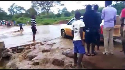 Car Falls Off Waterfall! - driver okay