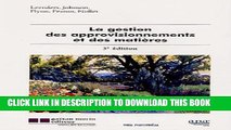 [PDF] La gestion des approvisionnements et des matiÃ¨res (3e Ã©dition) Full Online