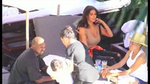 Kim Kardashian, Kanye West, North and Saint West holiday in Miami