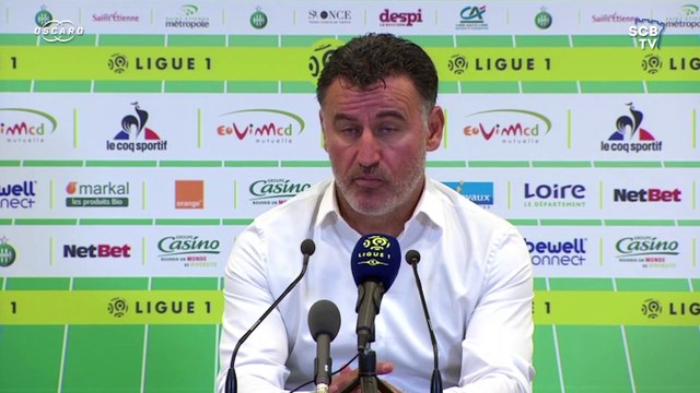 ASSE 1-0 SCB : Conf. d'après-match de C. Galtier