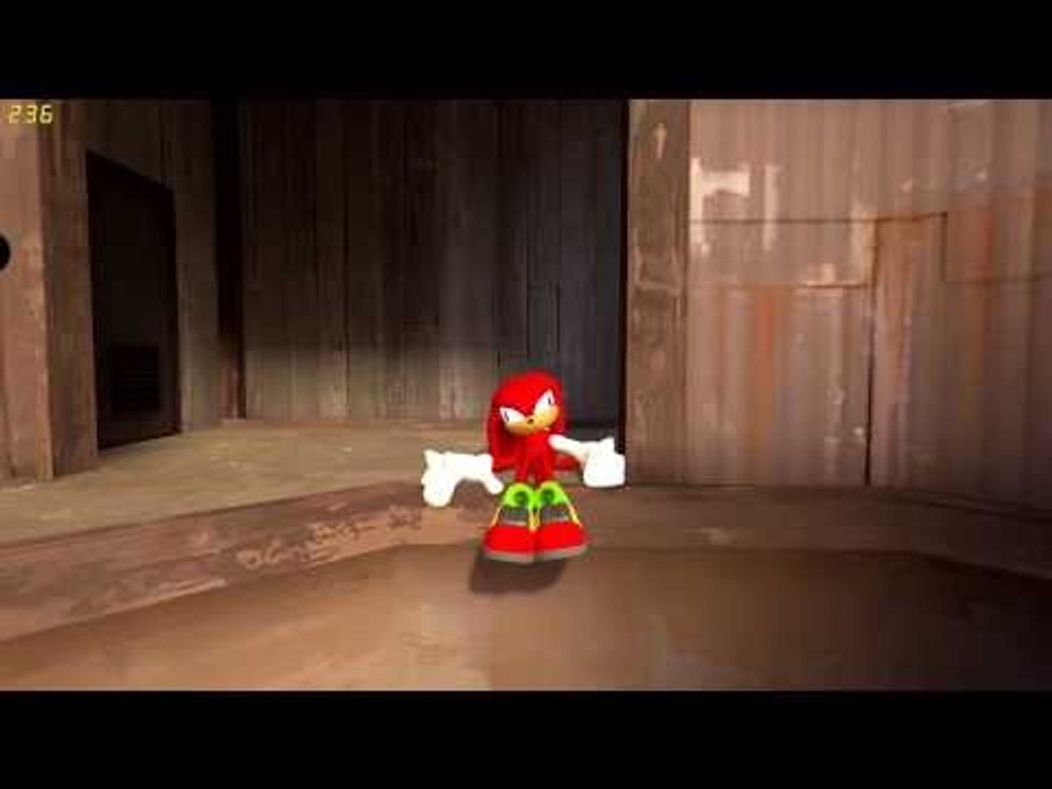 [GMOD] Tails makes Knuckles a car