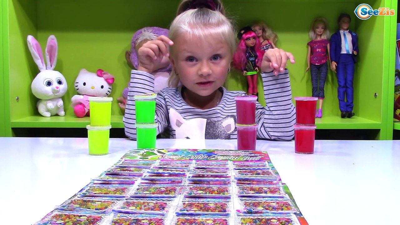 ORBEEZ Выращиваем Шарики Орбиз в Слизи и Лизуна...