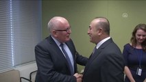 Dışişleri Bakanı Çavuşoğlu, AB Birinci Başkan Yardımcısı Frans Timmermans ile Görüştü - New