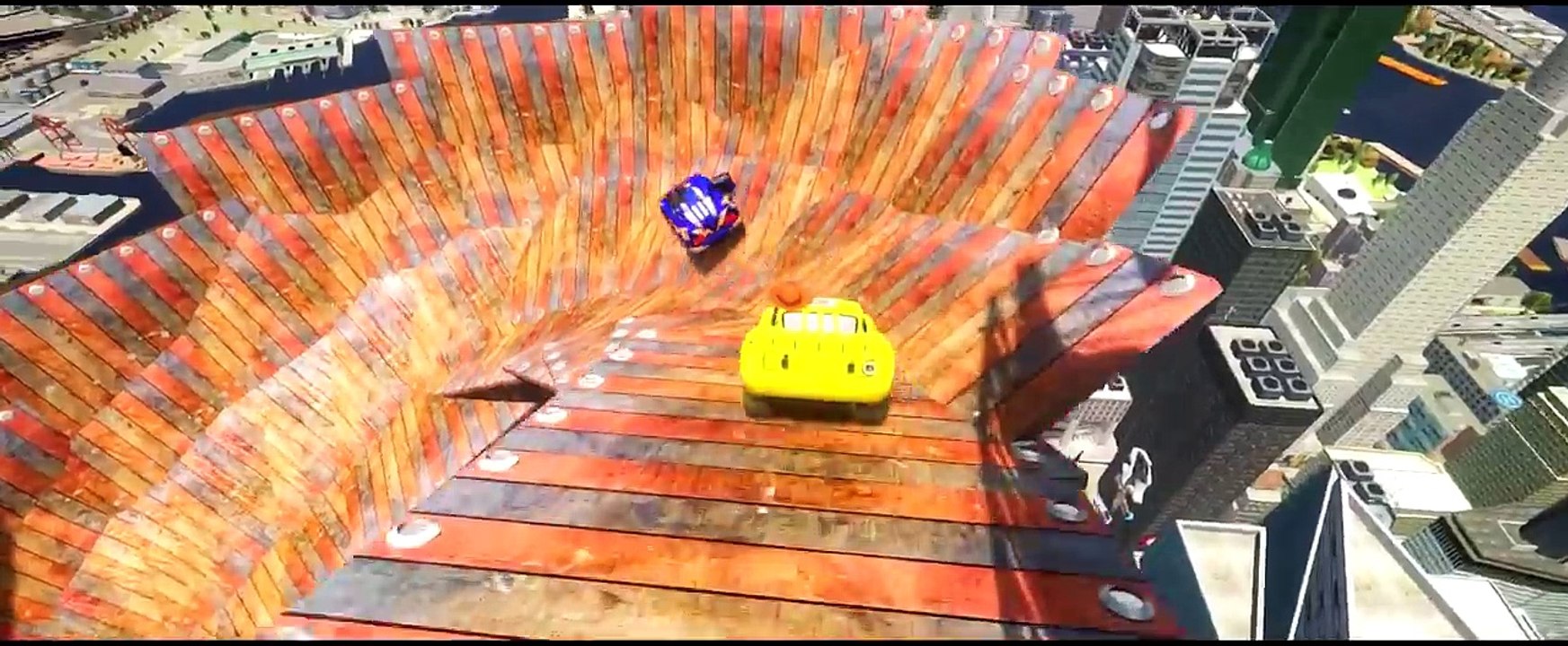 Toy Story Woody and Mickey Mouse play with Lightning Mcqueen Cars Custom Colors - Disney Pixar Cars