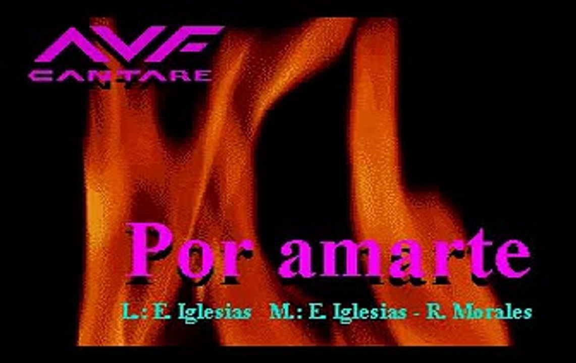 Por Amarte Enrique Iglesias { karaoke }
