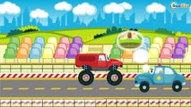 Excavator, Truck and Crane in Kids Cartoons - Trucks cartoon for children