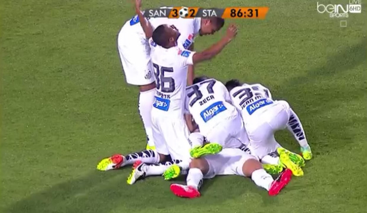 Santos Futebol Clube 3-2 FC Santa Cruz - All Goals Exclusive , Todos Los Goles (18/09/2016)