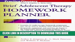 [Read PDF] Brief Adolescent Therapy Homework Planner (PracticePlanners) Download Online