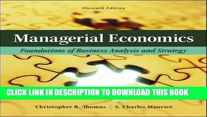 [PDF] Managerial Economics: Foundations of Business Analysis and Strategy (The Mcgraw-Hill