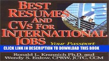 [PDF] Best Resumes And CVs For International Jobs: Your Passport to the Global Job Market Popular