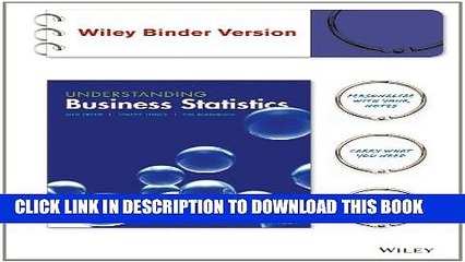 [PDF] Understanding Business Statistics, Binder Ready Version Popular Online