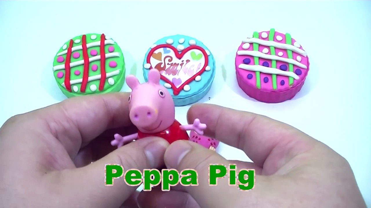 Play Doh Cake - Kinder surprise eggs spiderman peppa pig español
