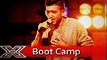 Christian Burrows performs with Sacha Taylor and James Craise Boot Camp The X Factor UK 2016