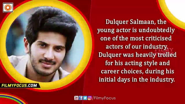 Dulquer Salmaan Says, Critics Help Me Grow - Filmyfocus.com