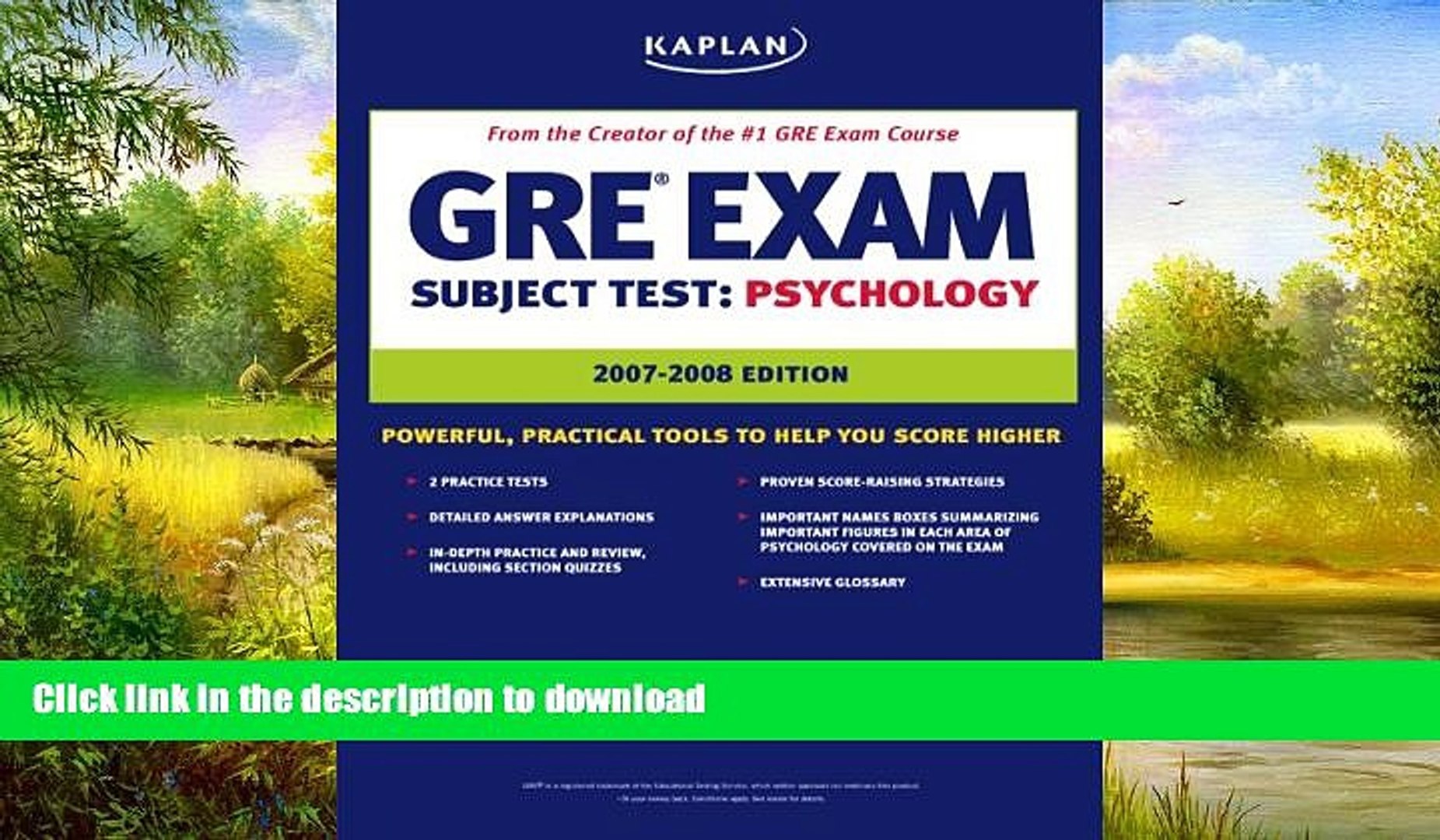 ⁣READ BOOK  Kaplan GRE Psychology, Third Edition (Kaplan Gre Psychology)  PDF ONLINE