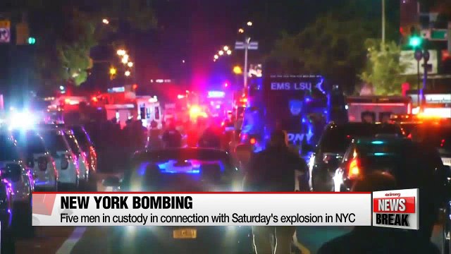 Five men in custody in connection with NYC bombing