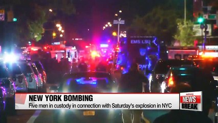 Five men in custody in connection with NYC bombing