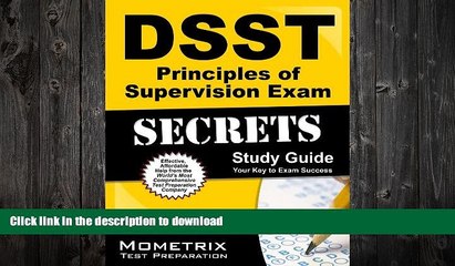 FAVORITE BOOK  DSST Principles of Supervision Exam Secrets Study Guide: DSST Test Review for the