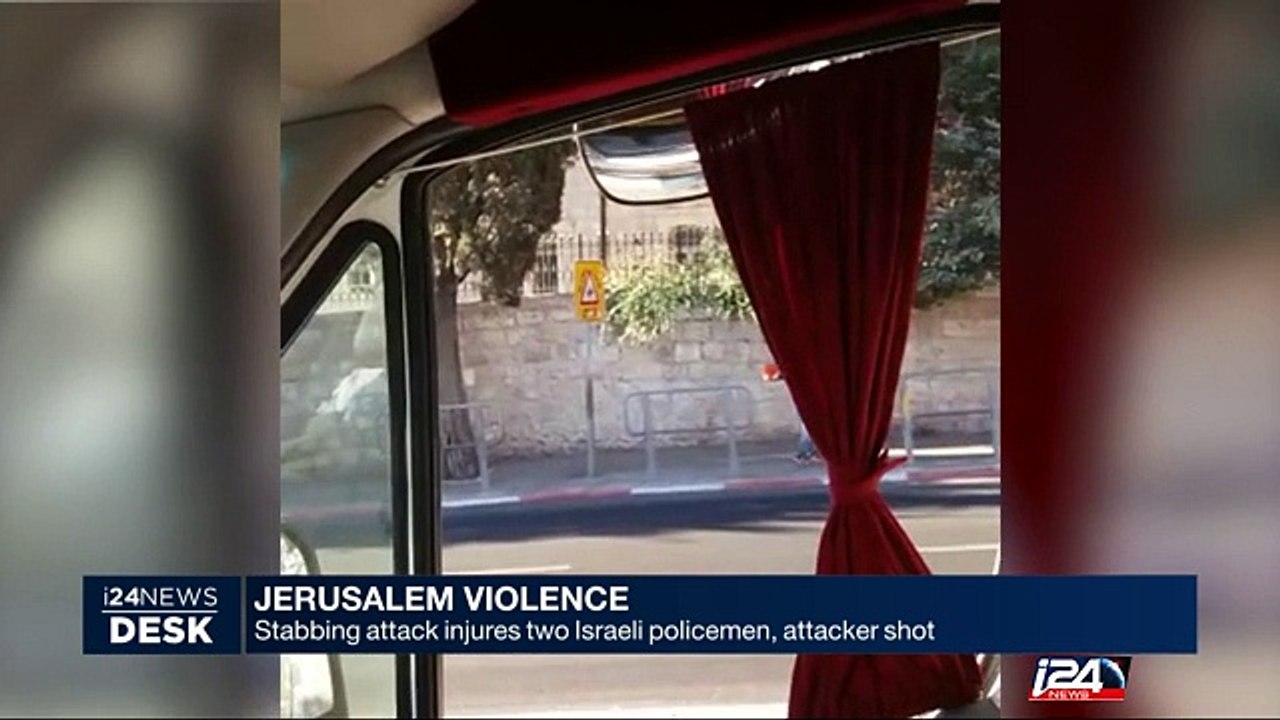 Jerusalem : stabbing attack injures 2 Israeli policemen, attacker shot