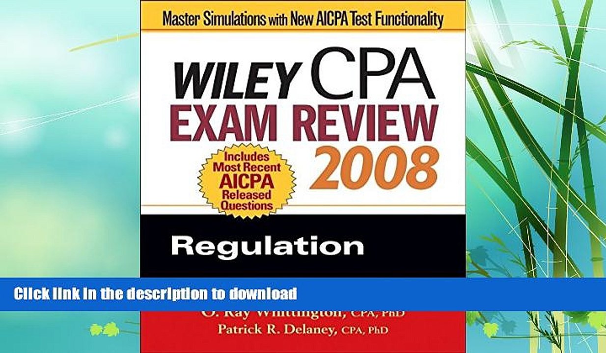 FAVORITE BOOK  Wiley CPA Exam Review 2008: Regulation (Wiley CPA Examination Review: Regulation)