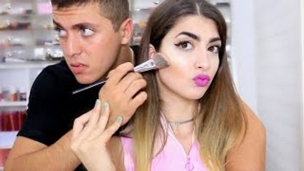 RCLBEAUTY101-Girlfriend Teaches Boyfriend How To Do Makeup!