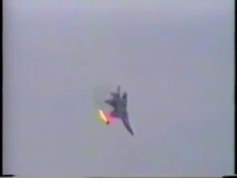 Fighter Jet Crash - Last Second Ejection in a Mig 29 Crash