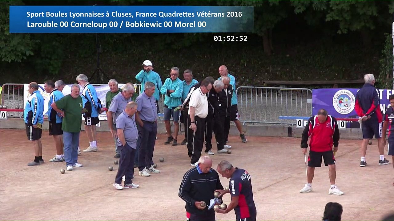 Barrages, Sport Boules, France Quadrettes Vétérans, Cluses 2016
