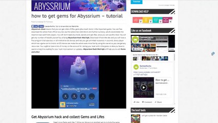 Abyssrium mod apk gives gems and and lifes - cheats